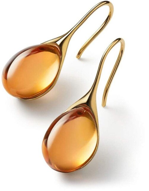 Chic dangling earrings with crystal