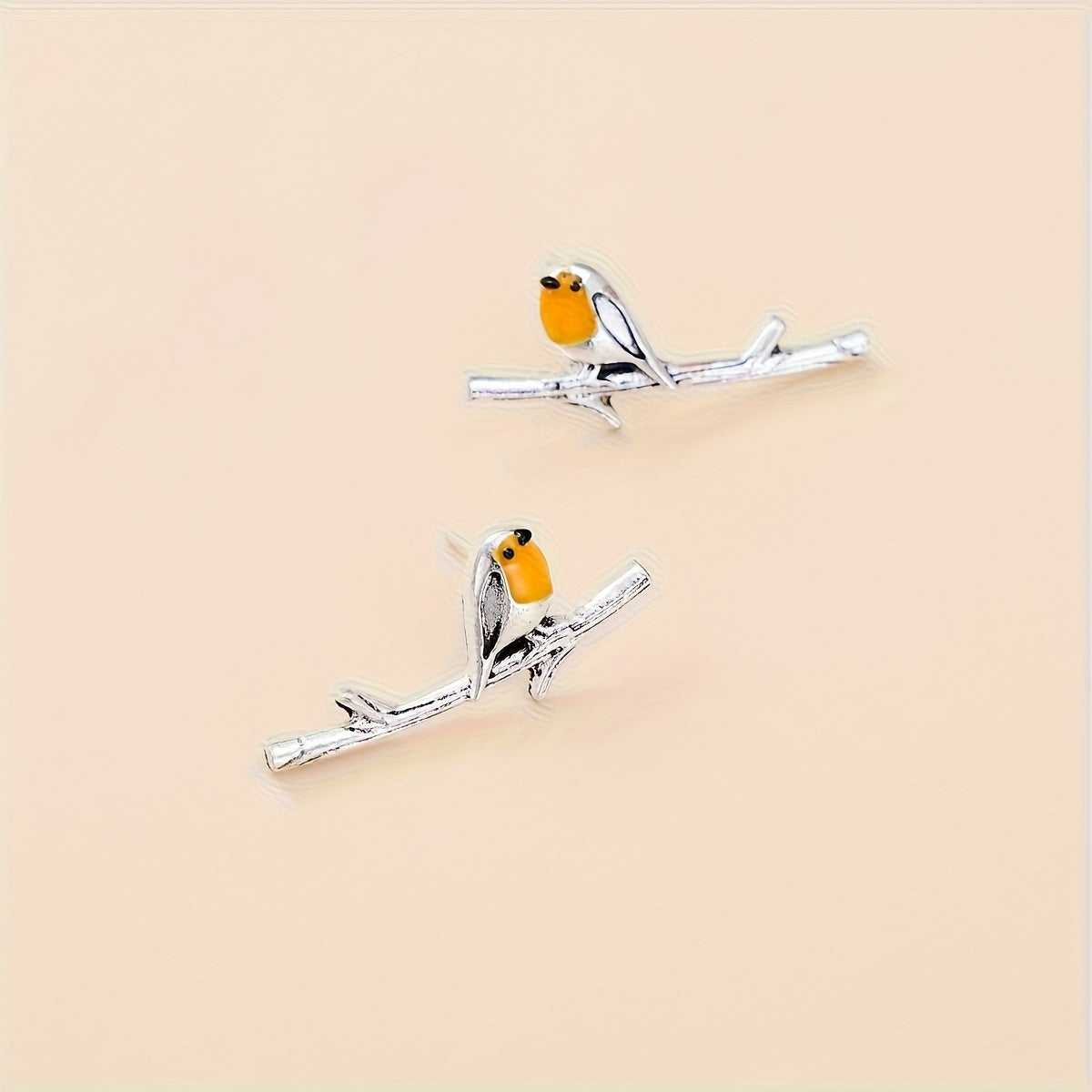 Cartoon bird earrings
