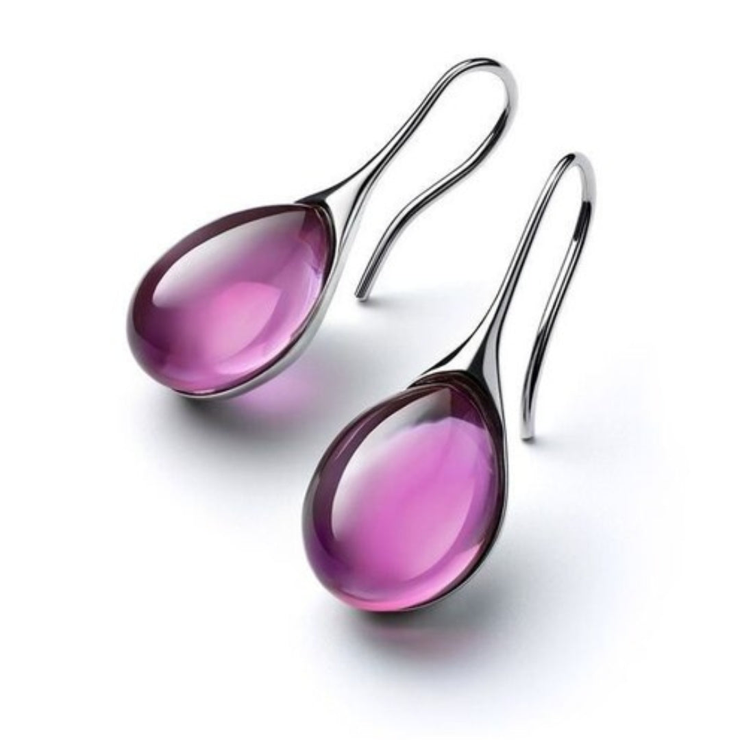 Chic dangling earrings with crystal