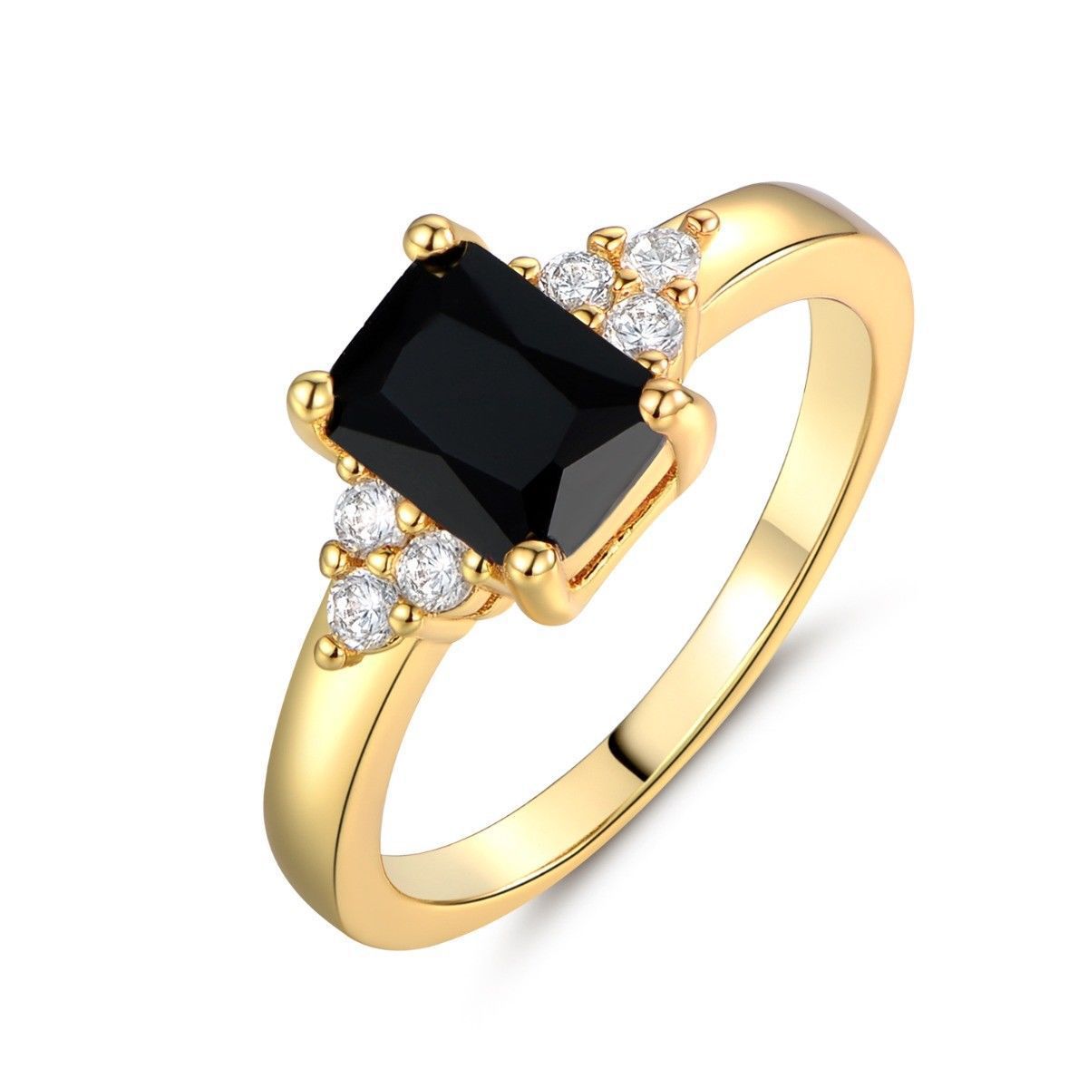 Ring with black stone