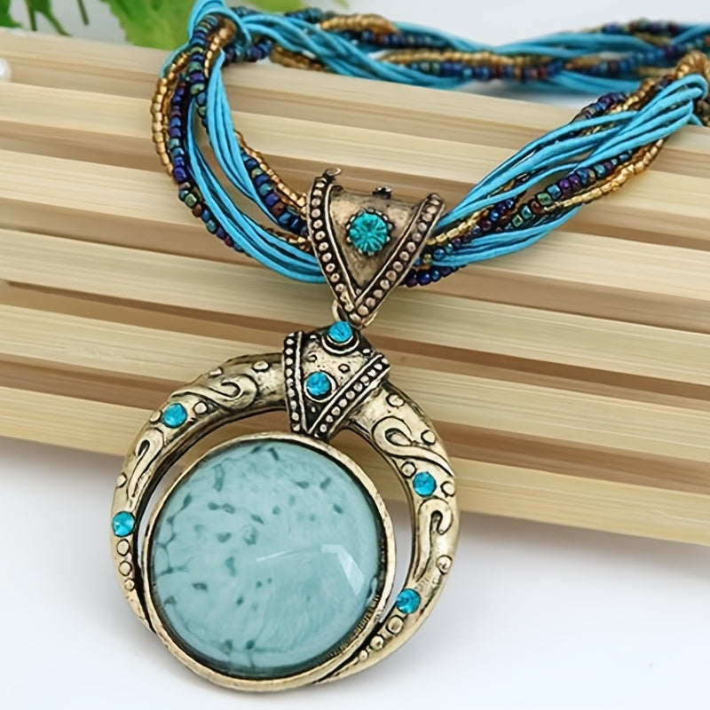Bohemian necklace with pendant