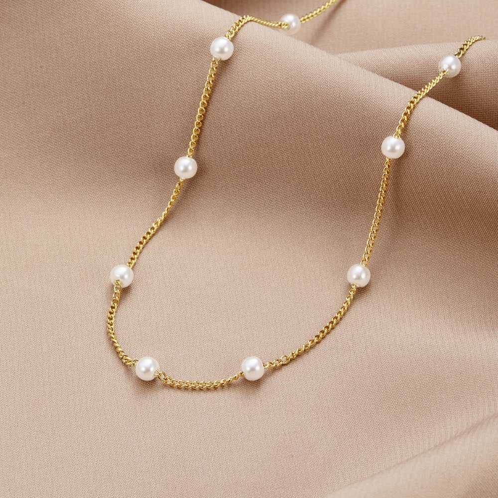Beaded chain necklace